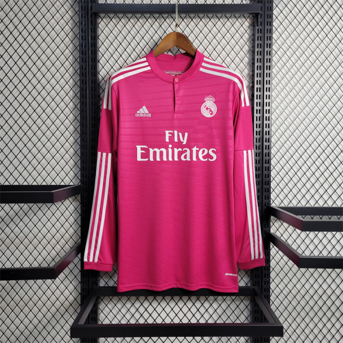 Retro Real Madrid Away Jersey 2014/15 Long Sleeves Football Kit Soccer Shirt