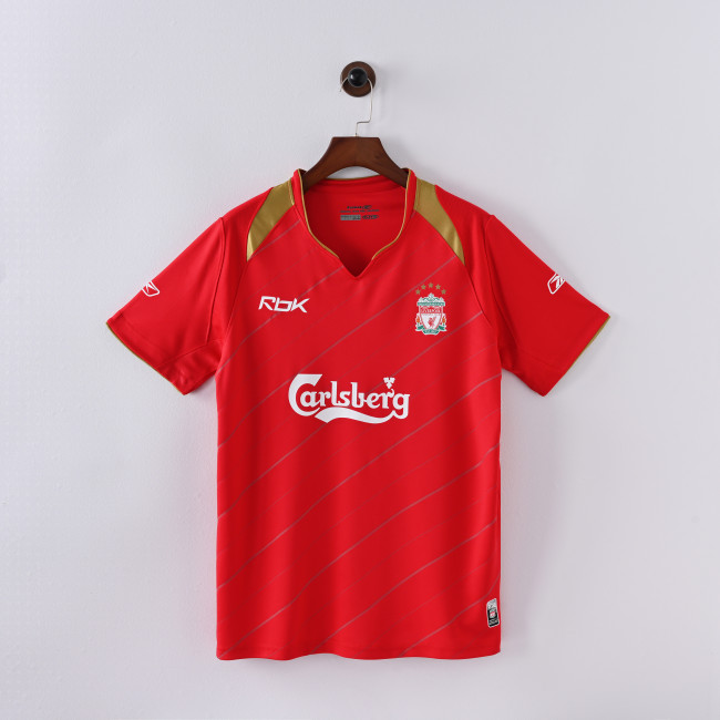 Retro Liverpool Home Jersey 2005-06 Football KIt Soccer shirt