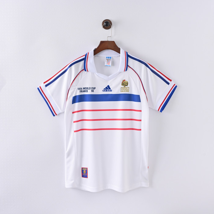 Retro France Away Jersey 1998 Football Kit Soccer Shirt
