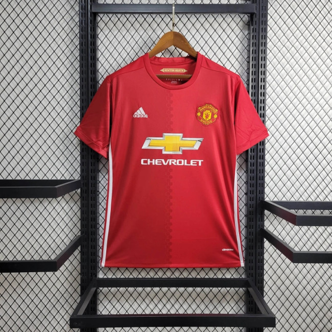 Retro Manchester United Home Jersey 2016/17 Football Kit Soccer Shirt