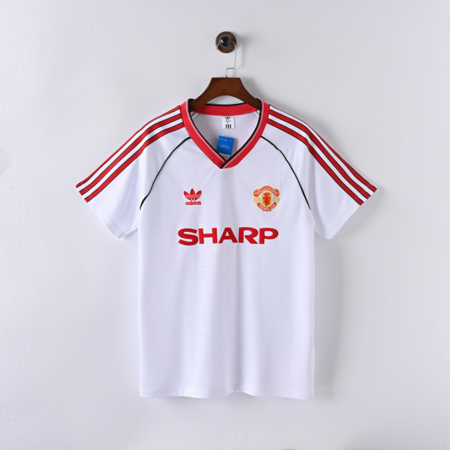 Retro Manchester United Away Jersey 1988-89 1989-90 Football Kit Soccer Shirt