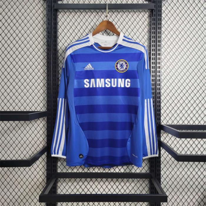 Retro Chelsea Home Jersey 2011/12 Long Sleeves Football Kit Soccer Shirt