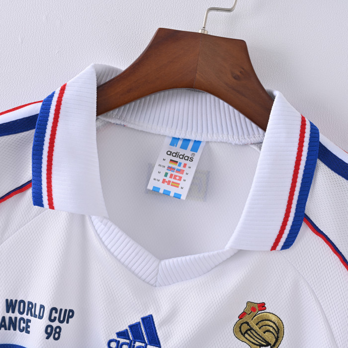 Retro France Away Jersey 1998 Football Kit Soccer Shirt