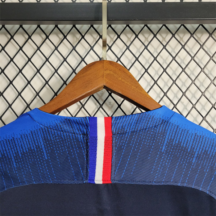 Retro France Home Jersey 2018 World Cup Football Kit Soccer Shirt