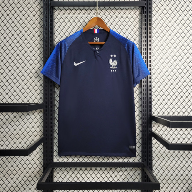 Retro France Home Jersey 2018 World Cup Football Kit Soccer Shirt