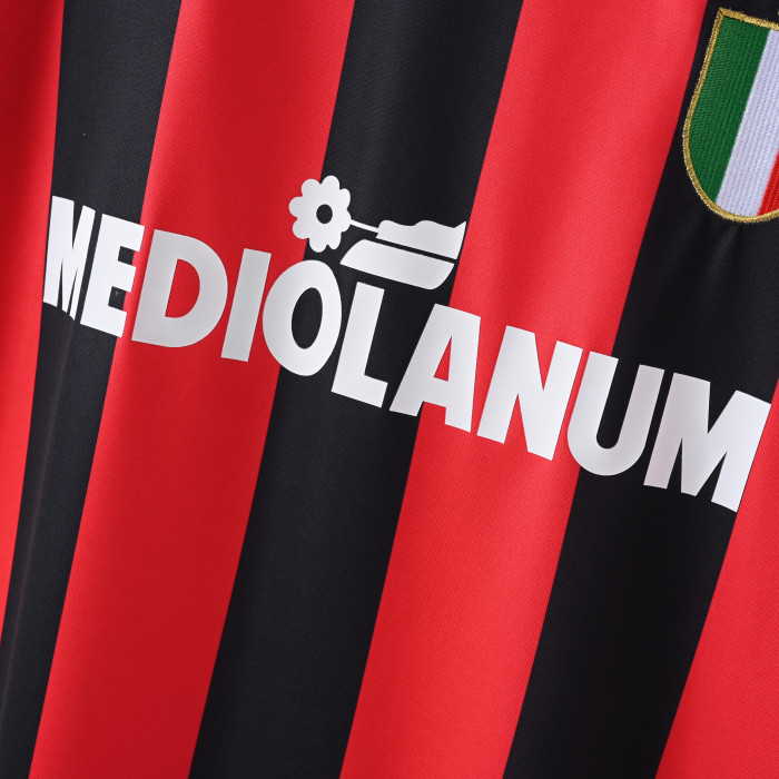 Retro AC Milan Home Jersey 1988-89 Football Kit Soccer Shirt