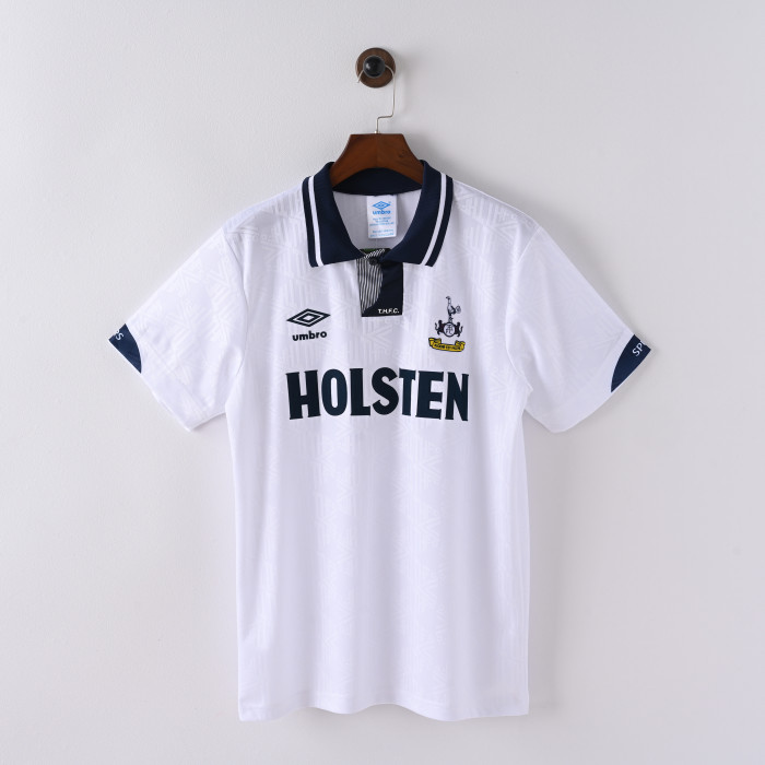 Retro Tottenham Hotspur Home Jersey 1991-93 Football Kit Soccer Shirt