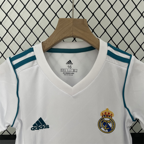 Retro Kids Real Madrid Home Jersey 17/18