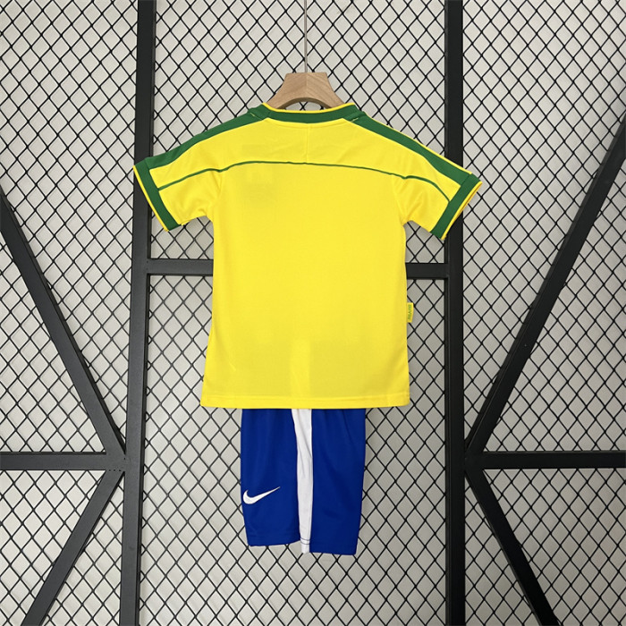 Retro Kids Brazil Home Jersey 1998