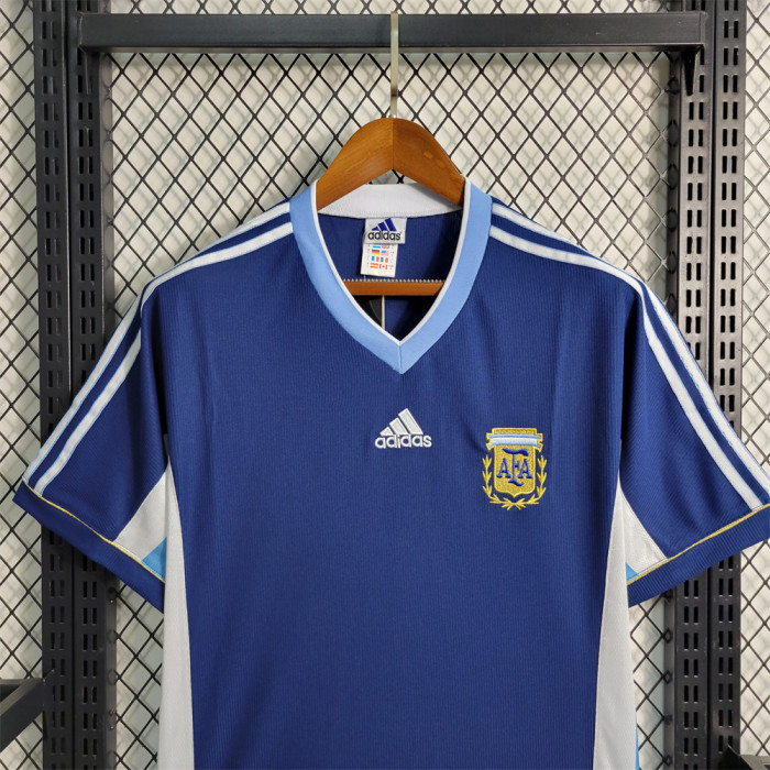 Retro Argentina Away Jersey 1998 Football Kit Soccer Shirt