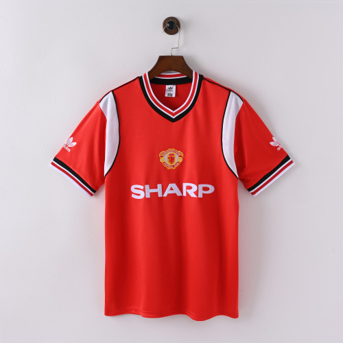 Retro Manchester United Home Jersey 1985 Football Kit Soccer Shirt
