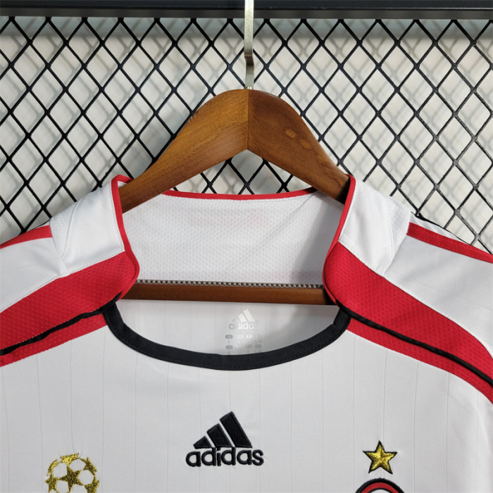 Retro AC Milan Away Jersey 2006 2007 Long Sleeves Football Kit Soccer Shirt