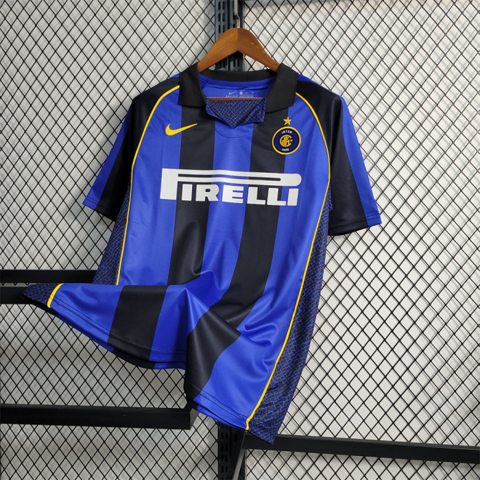 Retro Inter Milan Home Jersey 2001-02 Football Kit Soccer Shirt