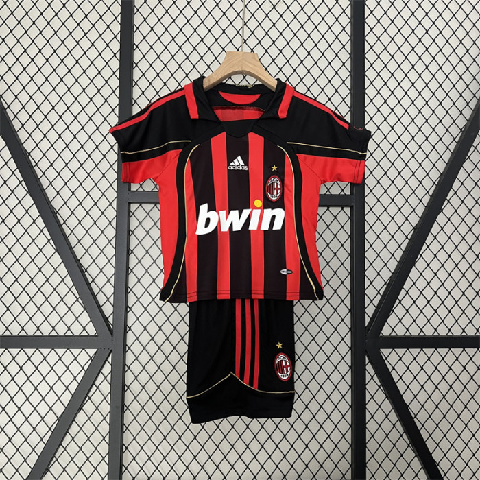 Retro Kids AC Milan Home Jersey 06/07