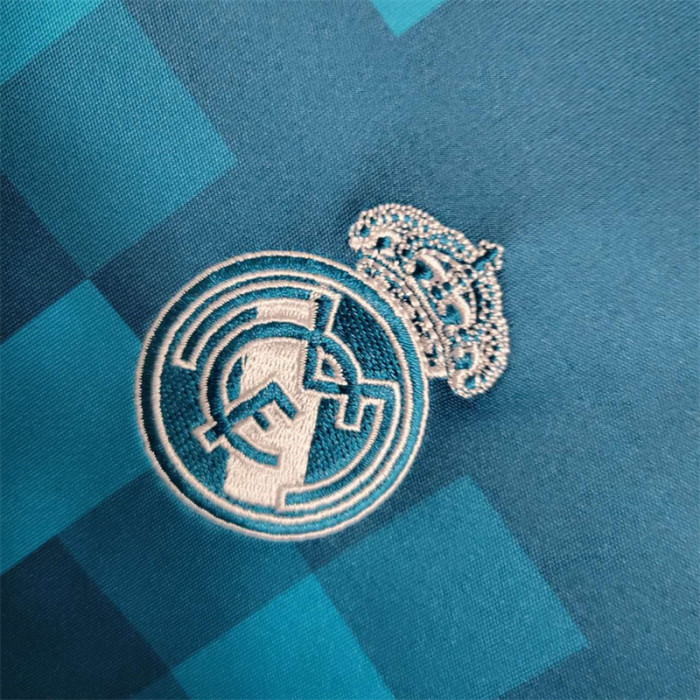 Retro Kids Real Madrid Third Jersey 2017/18 Football Kit Soccer Shirt