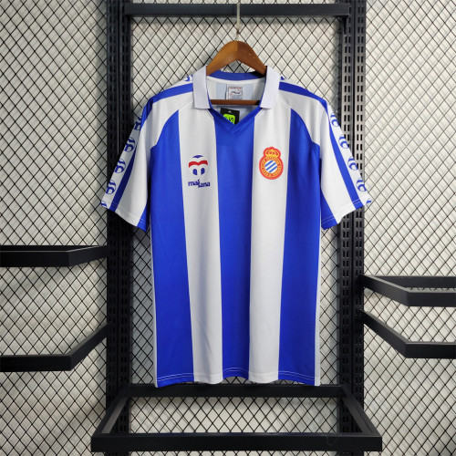 Retro Espanyol Home Jersey 1984 1989 Football Kit Soccer Shirt