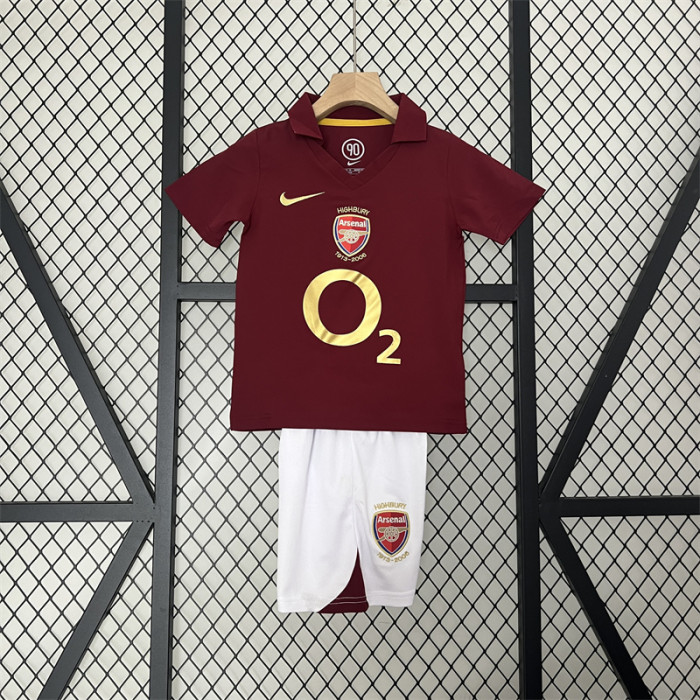 Retro Kids Arsenal Home Jersey 05/06