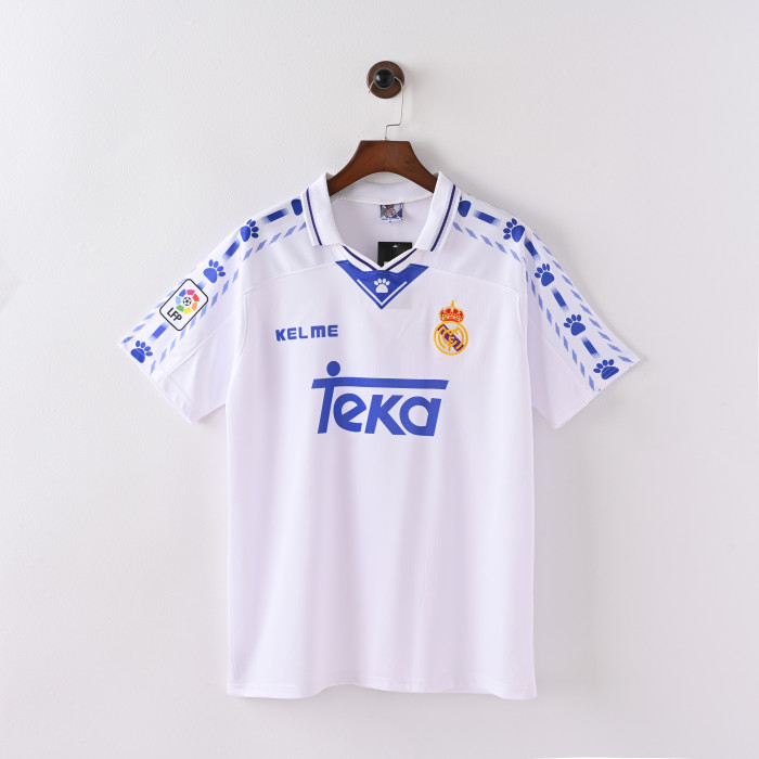 Retro Real Madrid Home Jersey 1996-97 Football Kit Soccer Shirt