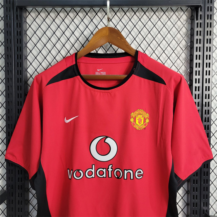 Retro Manchester United Home Jersey 2002/04 Football Kit Soccer shirt