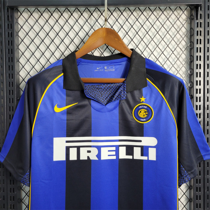 Retro Inter Milan Home Jersey 2001-02 Football Kit Soccer Shirt