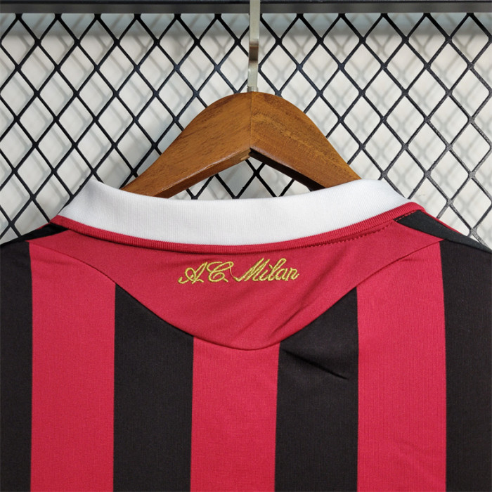 AC Milan Home Jersey 2009/10 Retro Football Kit Soccer Shirt