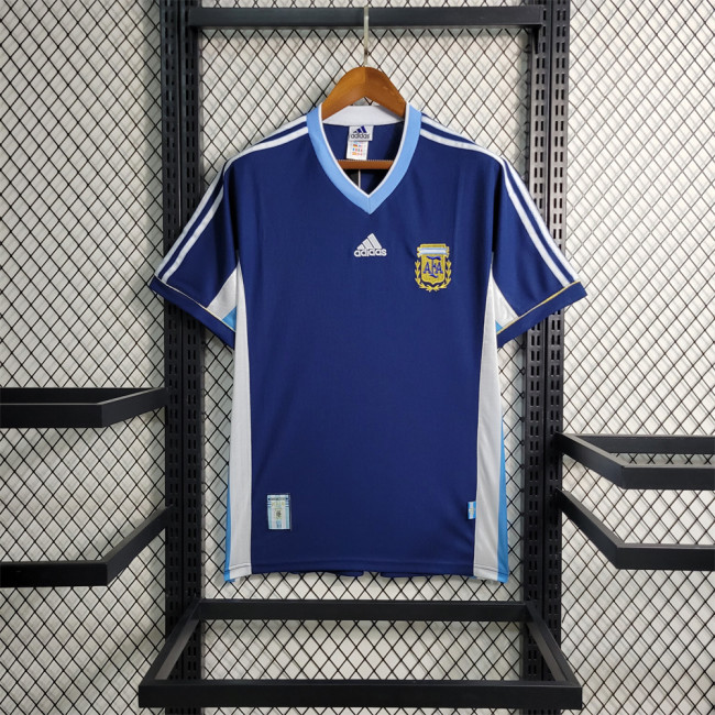 Retro Argentina Away Jersey 1998 Football Kit Soccer Shirt
