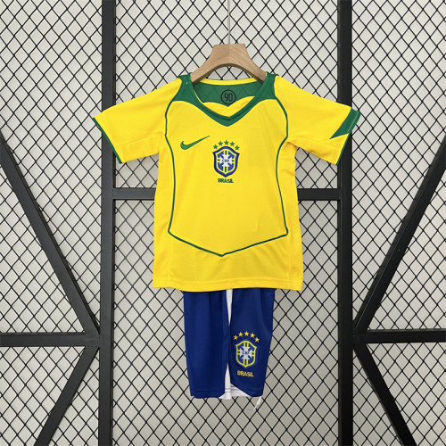 Retro Kids Brazil Home Jersey 2004