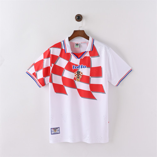 Retro Croatia Home Jersey 1998 Football Kit Soccer Shirt