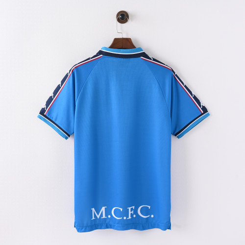 Retro Manchester City Home Jersey 1997-98 Football Kit Soccer Shirt
