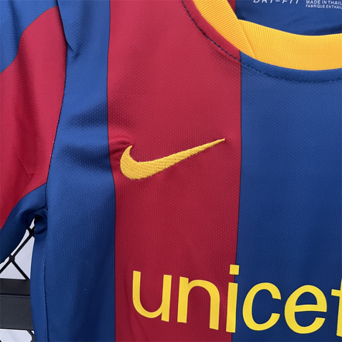 Retro Kids Barcelona Home Jersey 10/11