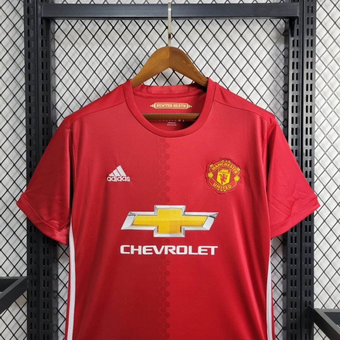 Retro Manchester United Home Jersey 2016/17 Football Kit Soccer Shirt