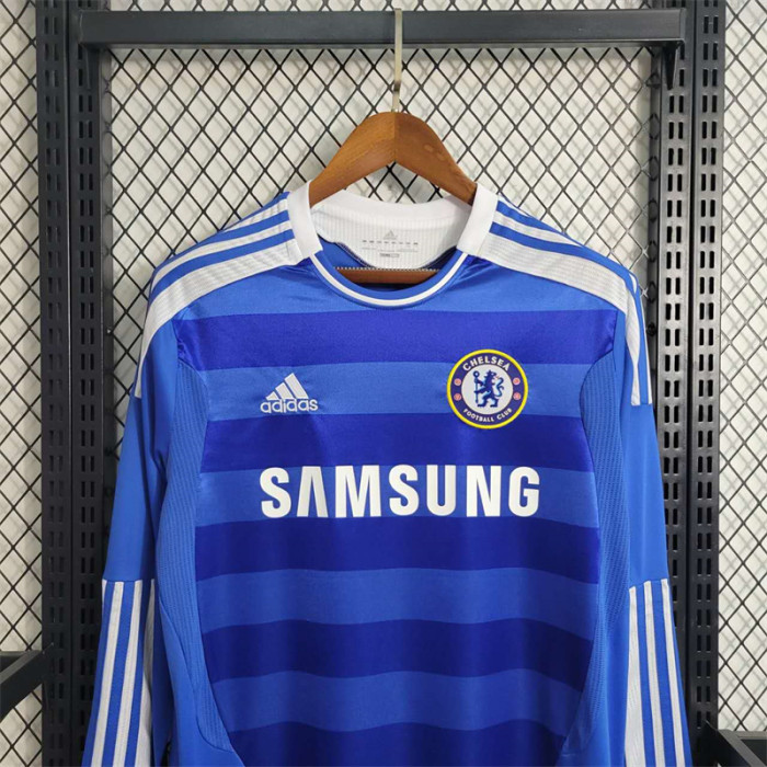 Retro Chelsea Home Jersey 2011/12 Long Sleeves Football Kit Soccer Shirt