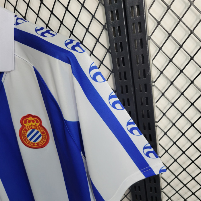 Retro Espanyol Home Jersey 1984 1989 Football Kit Soccer Shirt