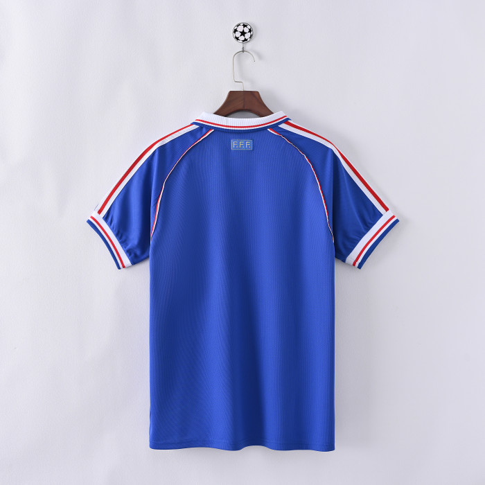 Retro France Home Jersey 1998 Football Kit Soccer Shirt