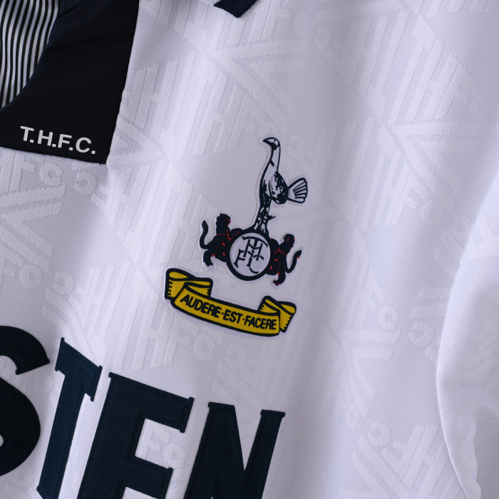 Retro Tottenham Hotspur Home Jersey 1991-93 Football Kit Soccer Shirt