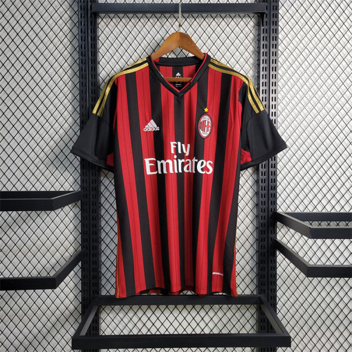 Retro AC Milan Home Jersey 2013-14 Football Kit Soccer Shirt