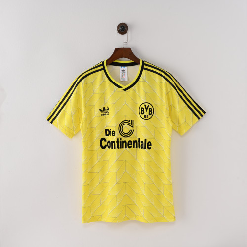 Retro Dortmund Home Jersey 1988-89 Football Kit Soccer Shirt
