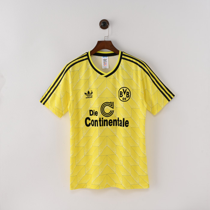 Retro Dortmund Home Jersey 1988-89 Football Kit Soccer Shirt