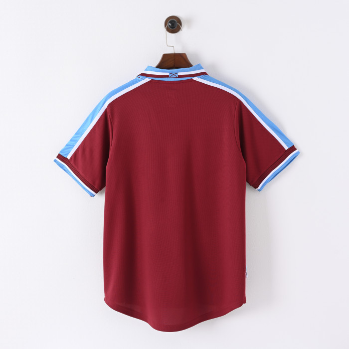 Retro West Ham United Home Jersey 1999-01 Football Kit Soccer Shirt