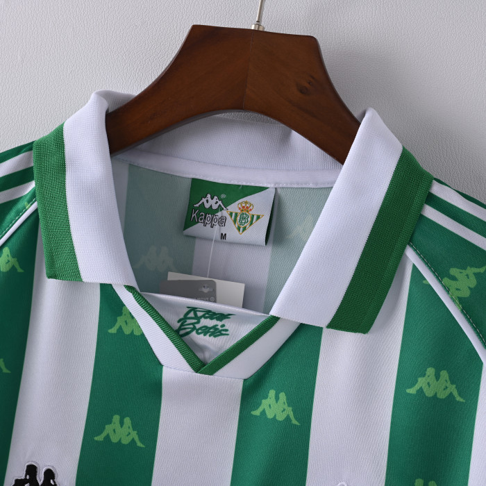 Retro Real Betis Home Jersey 1995-96 Football Kit Soccer Shirt