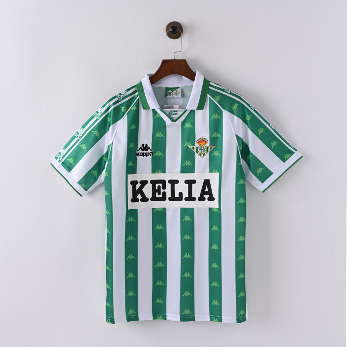 Retro Real Betis Home Jersey 1995-96 Football Kit Soccer Shirt