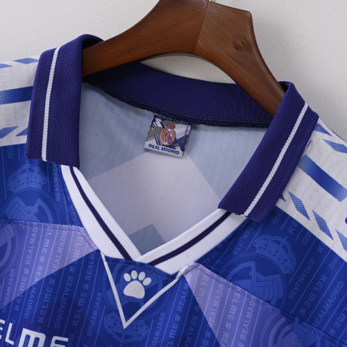 Retro Real Madrid Away Jersey 1996-97 Football Kit Soccer Shirt