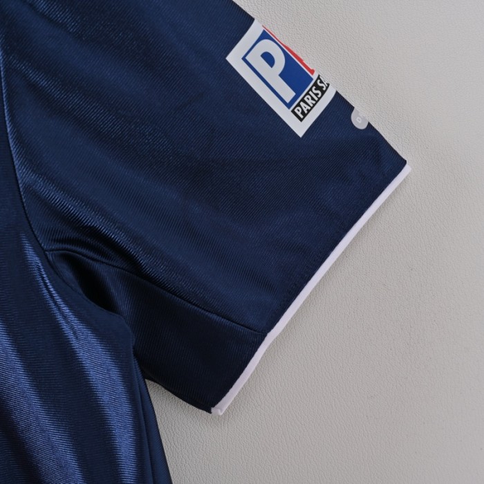 Retro Paris Saint-Germain Jersey 2001/02 Home PSG Football Kit Soccer Jersey