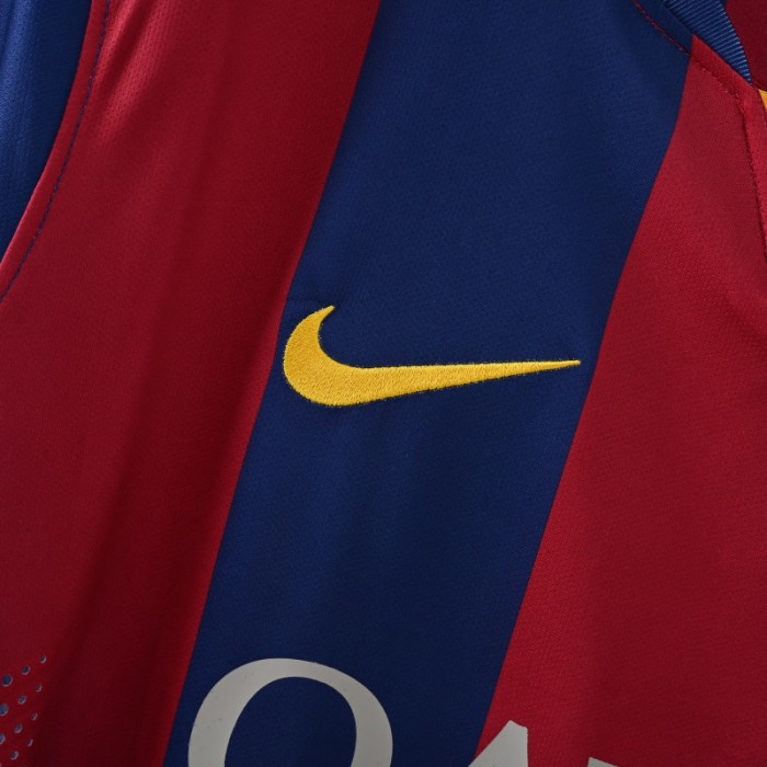 Retro Barcelona Jersey 2014/15 Home Football Kit Soccer Jersey