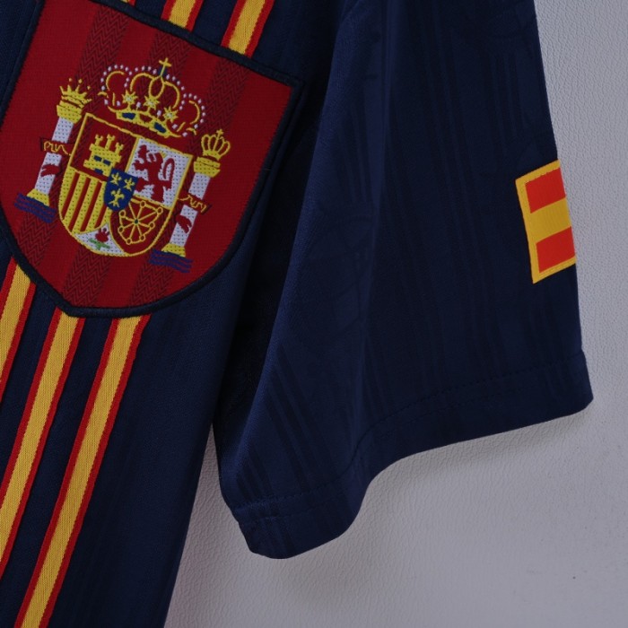 Retro Spain Jersey 1996 Home Football Kit Soccer Jersey