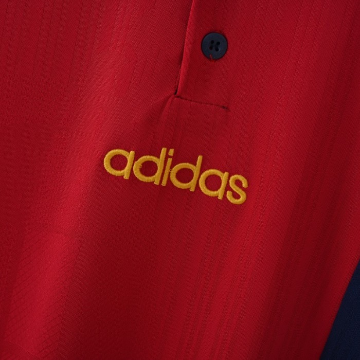 Retro Spain Jersey 1996 Home Football Kit Soccer Jersey