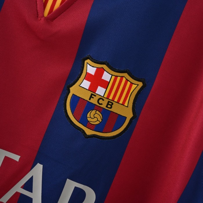 Retro Barcelona Jersey 2014/15 Home Football Kit Soccer Jersey