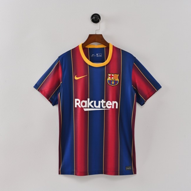 Retro Barcelona Jersey 2020-21 Home Football Kit Soccer Jersey