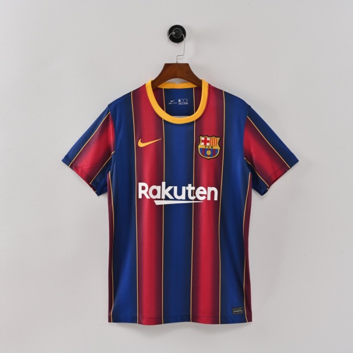 Retro Barcelona Jersey 2020-21 Home Football Kit Soccer Jersey