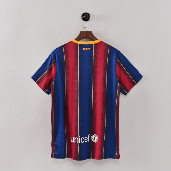 Retro Barcelona Jersey 2020-21 Home Football Kit Soccer Jersey